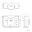 iBathUK 1200mm White Gloss Basin Vanity Unit Sink Cabinet Bathroom Drawer Storage Furniture