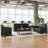 Upholstered Reception Set with Charging Stations