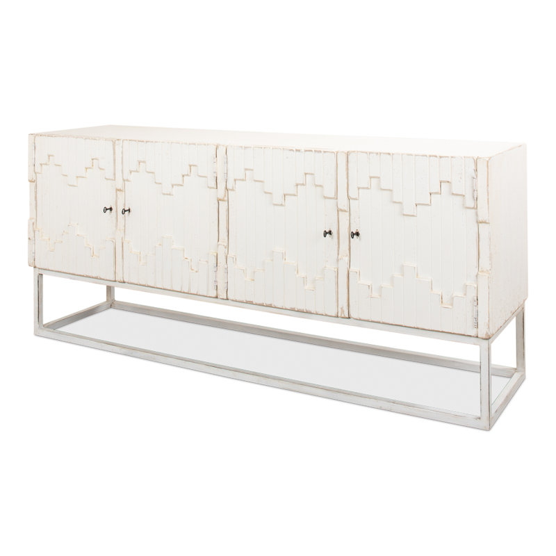 Aztec 80'' W Solid Wood Sideboard, White