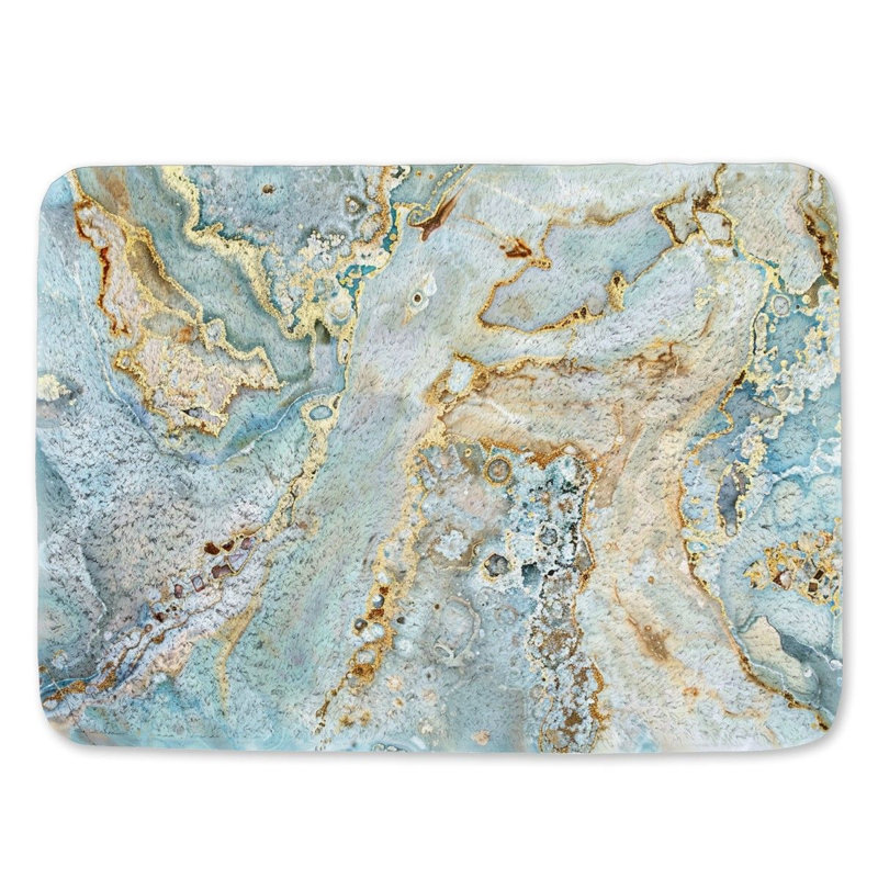Khairul Microfiber / Microsuede Non-Slip Bath Mat, 21"W x 34"L