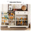 Armoire-bar 39,4 po avec crochets et station de charge avec tablettes supérieures-92968808