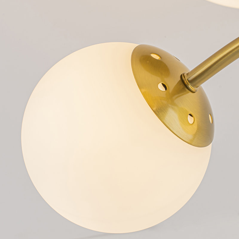 Murtie 3-Light Modern Glass Semi Flush Mount
