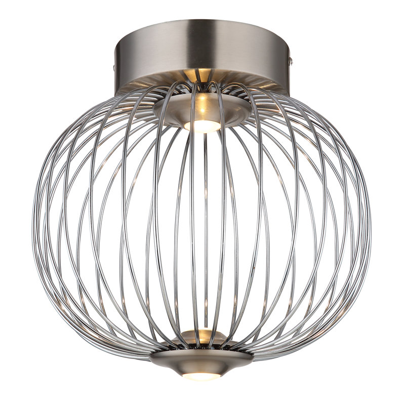 Conlyn LED Flush Mount, Silver, Silver