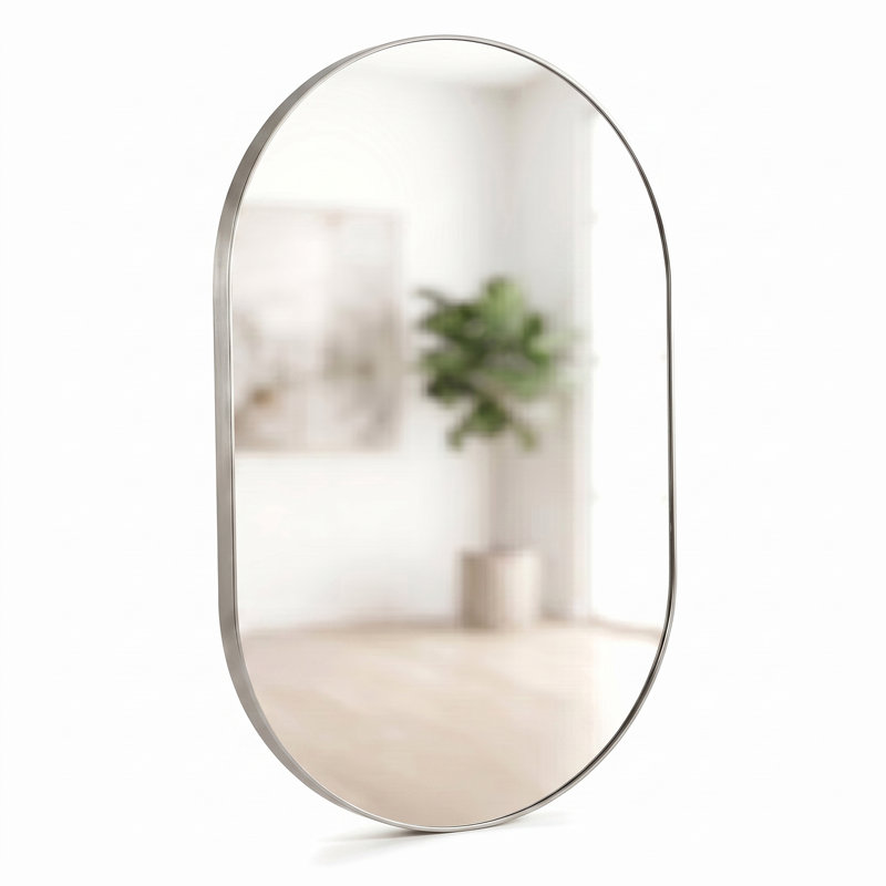 Miroir mural FINE FIXTURES, Satin Nickel