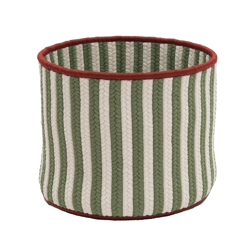 Panier en polypropylène Comet, Vert / blanc, H 8 po x l 12 po x P 12 po