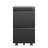 2 Drawer Mobile File Cabinet with Lock and Removable Hanging File Bar, Fully Assembled Except Wheels-1548610372