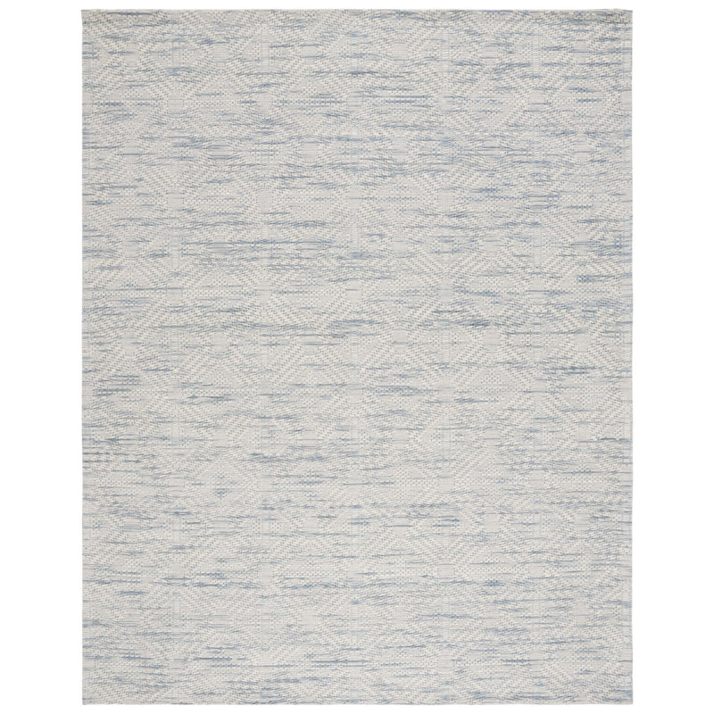 Marbella Hand Loomed Wool And Cotton With Latex Geometric Rug, Rectangle 8' x 10'