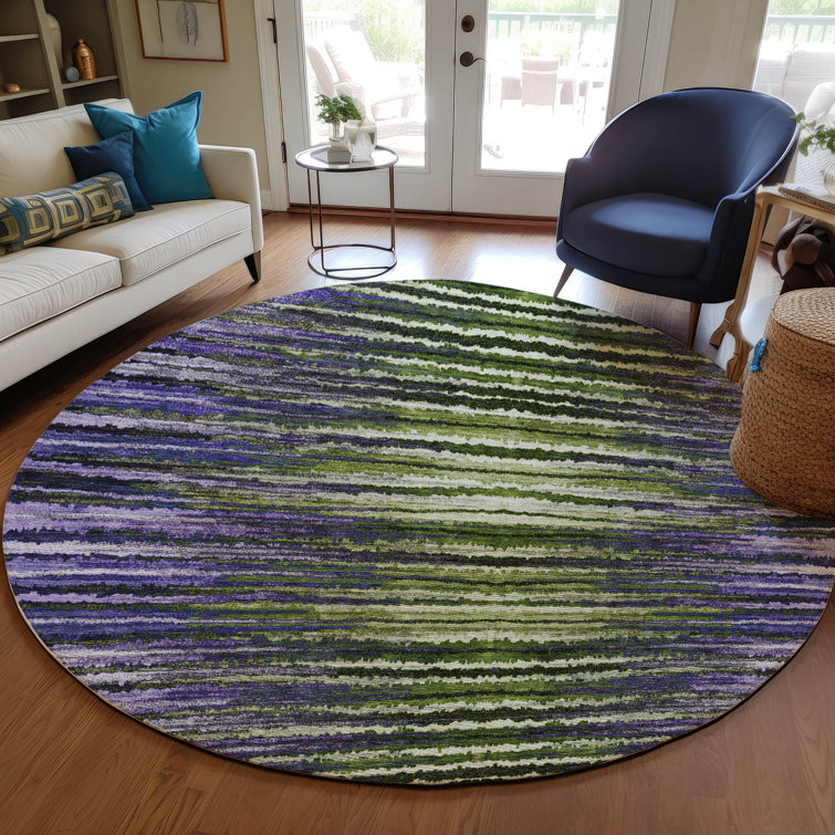 Altair Washable Striped Indoor / Outdoor Rug