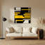 Art mural en métal noir Hard Edge 52-2022921324