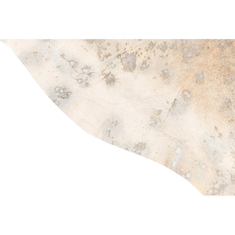 Square Jack Light Brown and Silver Rug