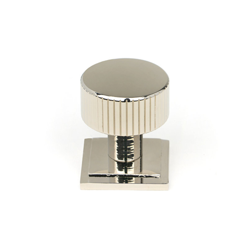Matt Black Judd Cabinet Knob - 32Mm (Plain), Polished Nickel, 2.5 cm