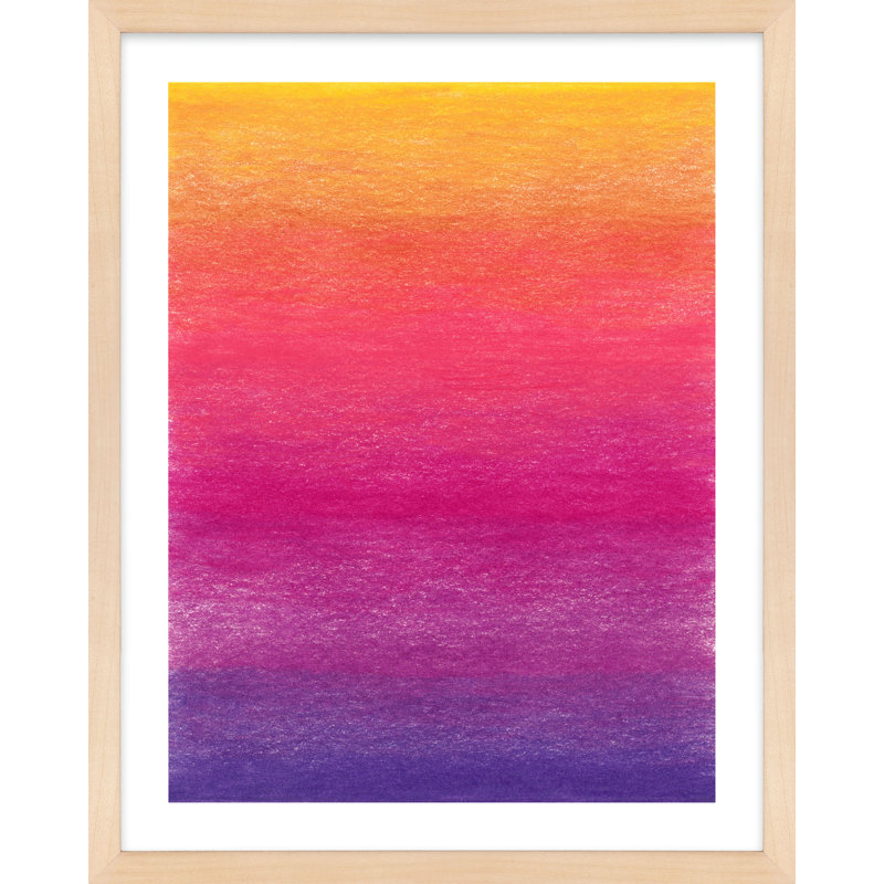 Tie-Dye Sunrise Painting by Katy Montica, 16" W x 20" H, Maple