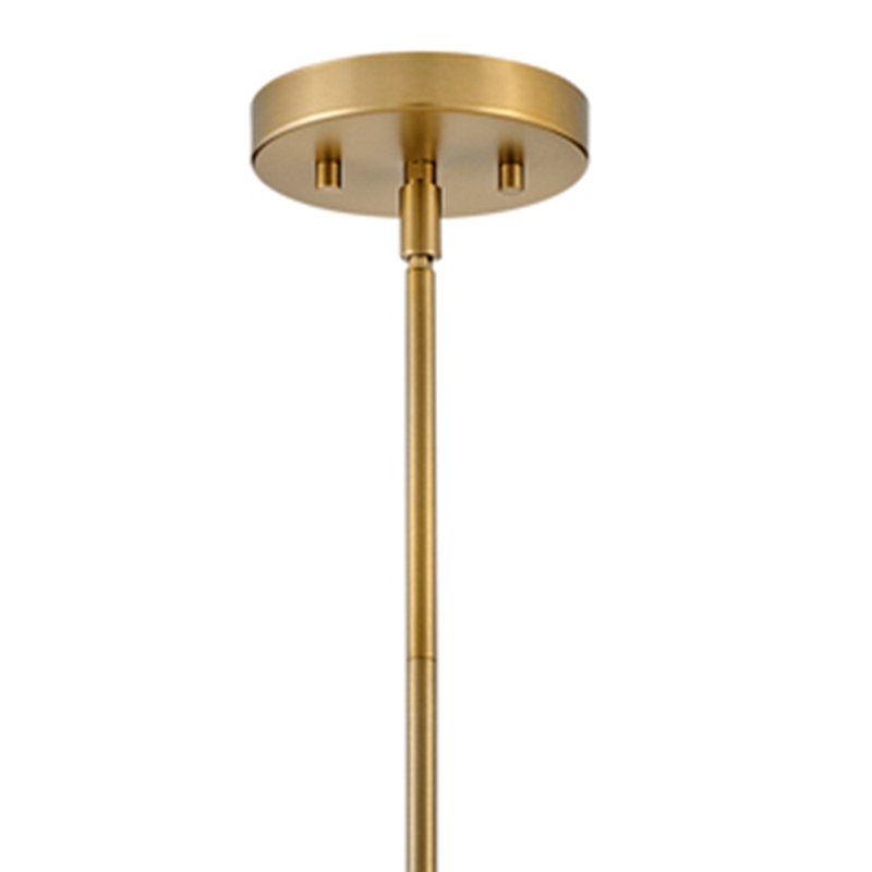 Luminaire suspendu simple en forme de goutte d'eau 16 po Eloise, Laiton laqué