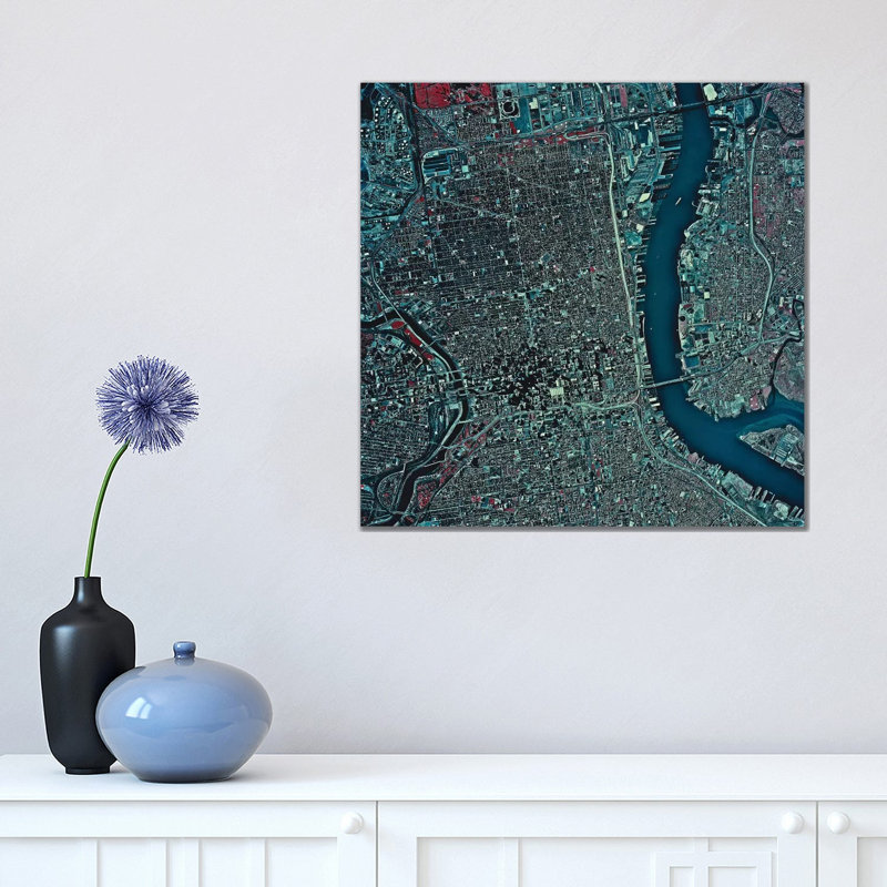 Philadelphia, Pennsylvania I 1 Piece Wrapped Canvas Wall Art, 45.72 cm H x 45.72 cm W x 1.91 cm D