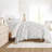 Duvet Cover Set Patterned Microfiber Ultra Soft Bedding in Soft Damask-105813992