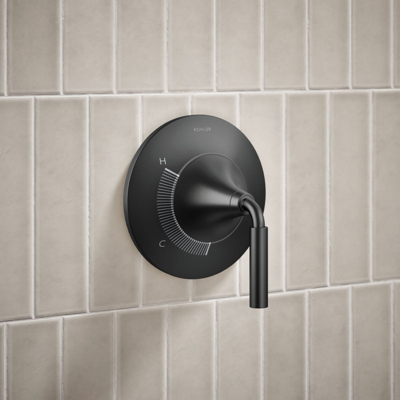 Tone Pressure-Balancing Shower Faucet Trim, Matte Black
