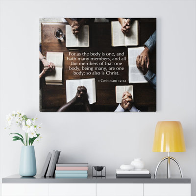 One In Christ 1 - Wrapped Canvas Print