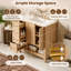 Meuble-lavabo simple de 91 cm (36 po) avec lavabo en céramique et armoire de rangement