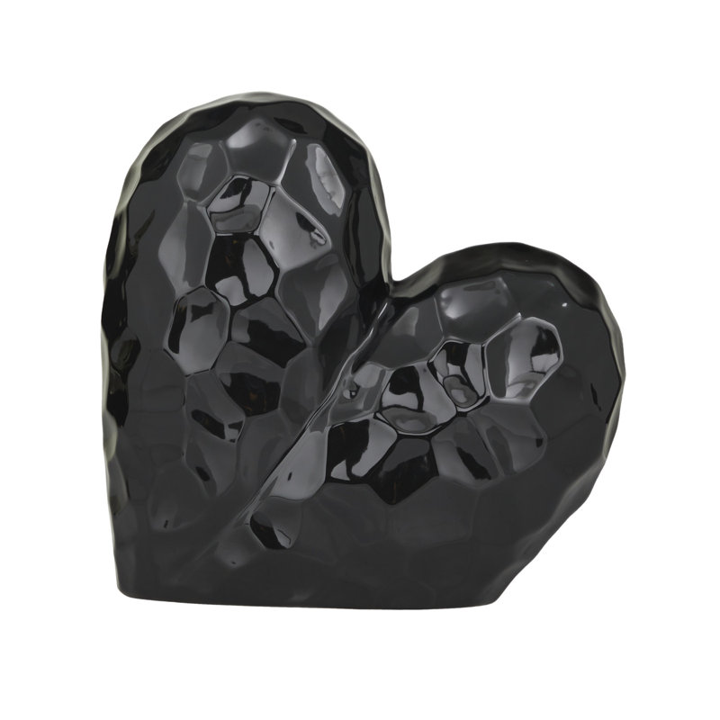 Almera Abstract Figurines & Sculptures, 7.75" H x 4.05" W x 7.95" D, Black