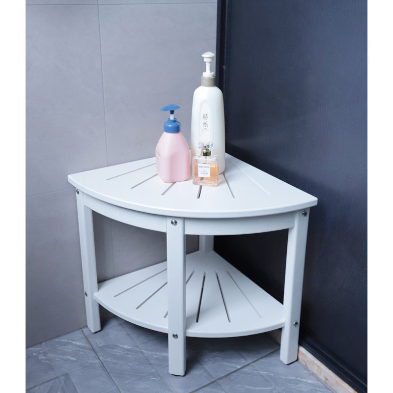Siège de douche 15,75 po Hdpe, Blanc