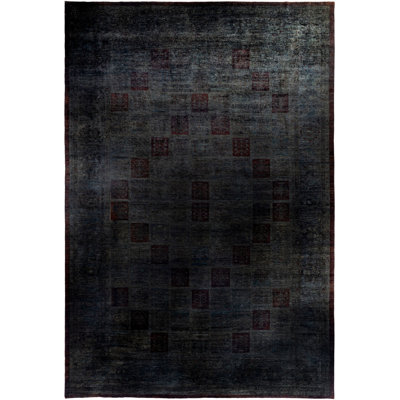 Overdyed One-of-a-Kind 12' 3" X 17' 6" Hand Knotted Area Rug