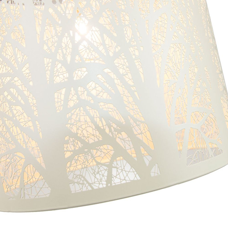 Unique and Beautiful Metal Forest Design Ceiling Pendant Shade, Cream