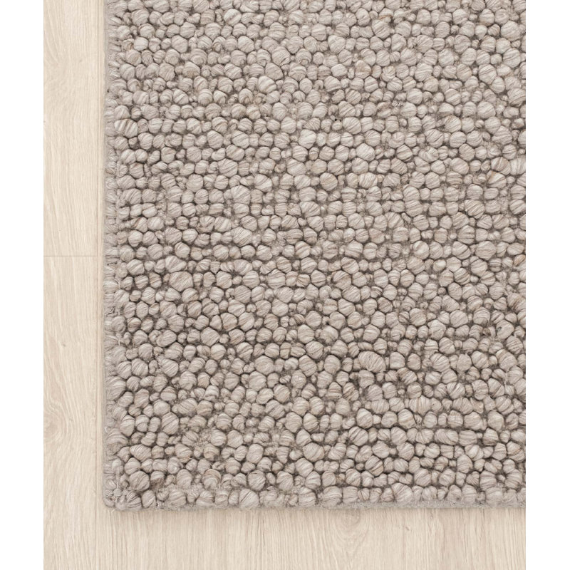 Ribal Solid Colour Wool Hand Woven 78.74cm X 114.17cm Indoor / Outdoor Area Rug