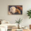 «Layered Cream and Orange Rock Formations», art mural sur toile sable foncé-841349283