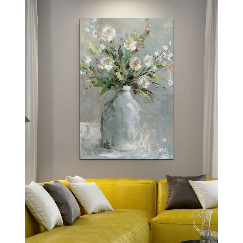 " Country Bouquet I ", 18" H x 12" W x 1.5" D, Wrapped Canvas