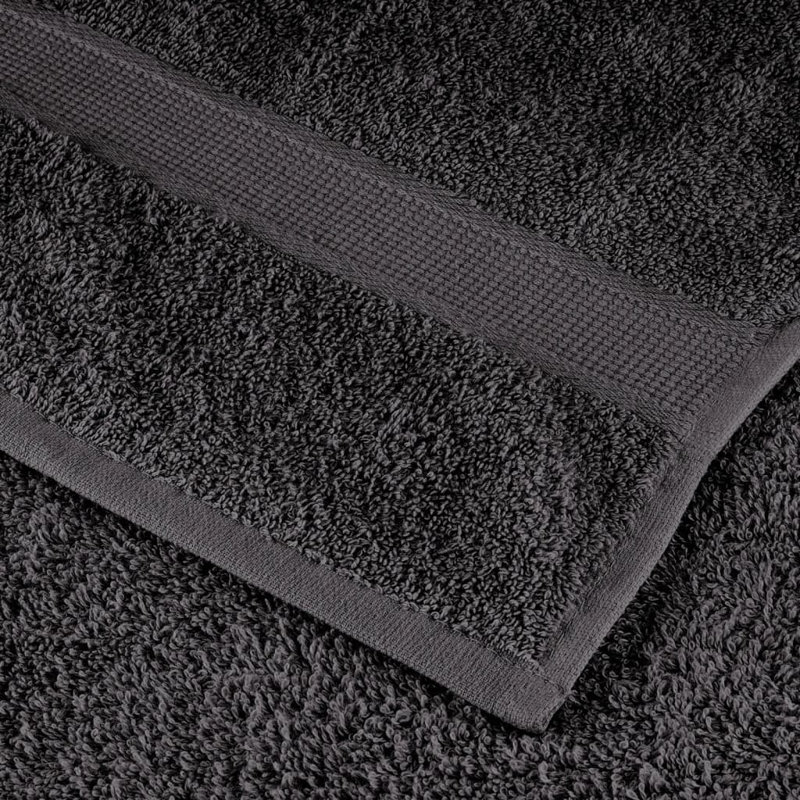 Premium Bath Towels SOLUND 2Pcs 600Gsm, Hand Towels - 2 Pack, Anthracite