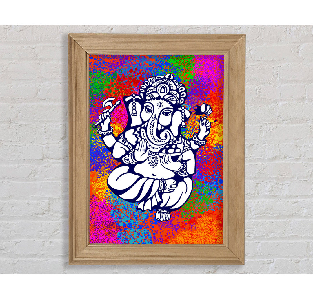 Hindu Gott Ganesha 8 - Einzelner Bilderrahmen Kunstdrucke