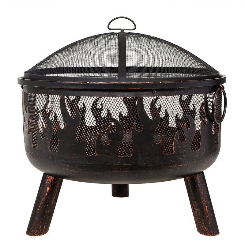 Bulle Round Steel Wood Burning Fire Pit