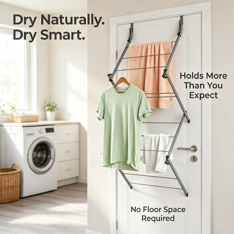 Over Door Clothes Drying Rack
