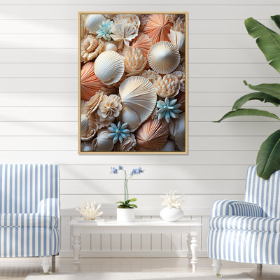 «Classic Seashells By The Sea II», reproduction sur toile