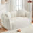 Modern Compressed Bean Bag Sofa No Assembly Required 2-seat Loveseat Sofa-1199857527