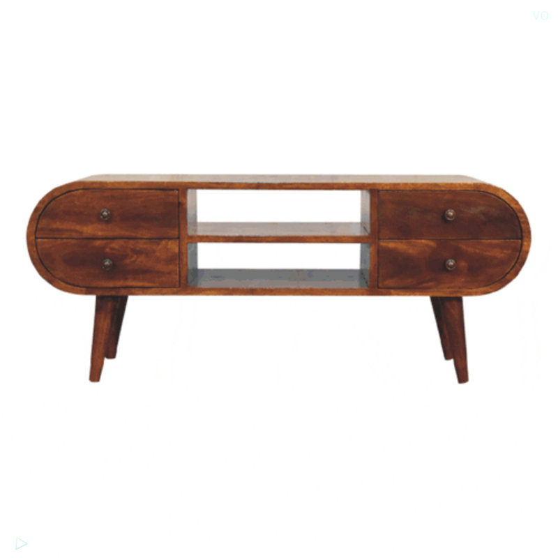 Unité média circulaire Chestnut