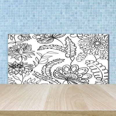 50cm W x 100cm L Glass Peel and Stick Panel