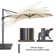 132'' Cantilever Umbrella with a Base