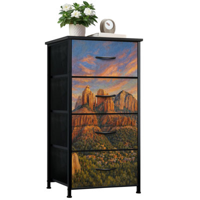 Commode pour chambre à coucher avec 4 tiroirs de rangement Sedona Arizona Commode
