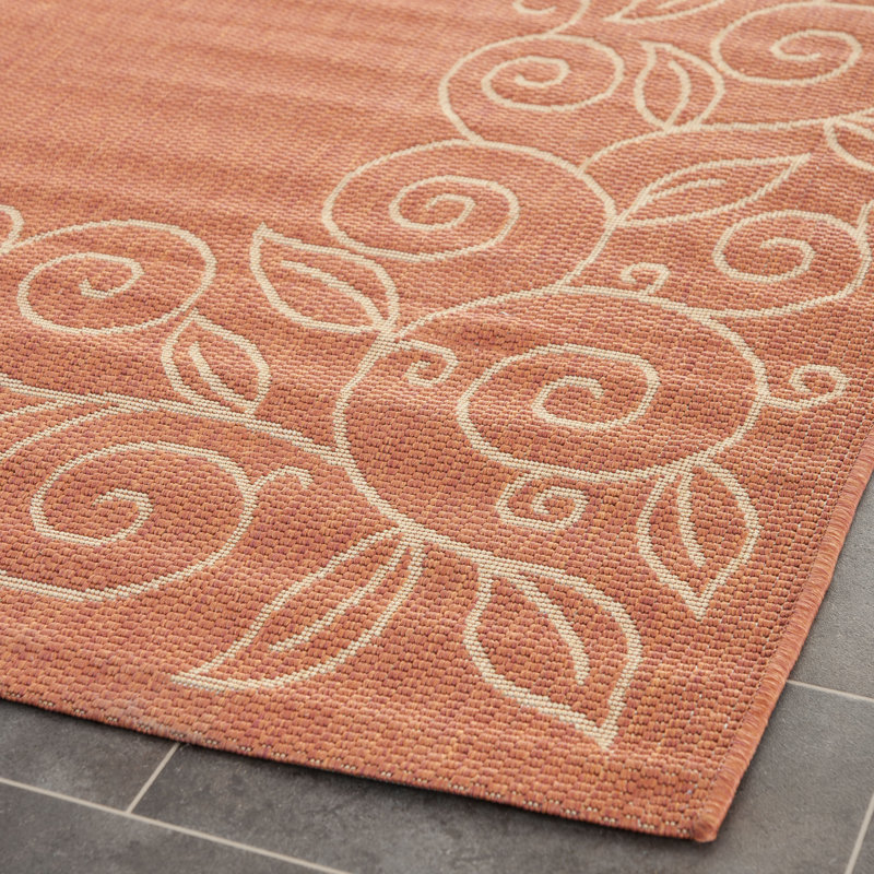 Tapis d'intérieur / extérieur à fleurs Herefordshire Performance, Rectangle 2 pi 7 po x 5 pi