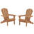 Set Of 2 Outdoor Folding Adirondack Chair