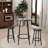 Bar Table Set With 2 Bar Stools – Modern Pub Table-262996559-262996557