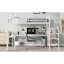 Lits avec rangement et bureau, mezzanine moderne en métal pour les chambres à coucher