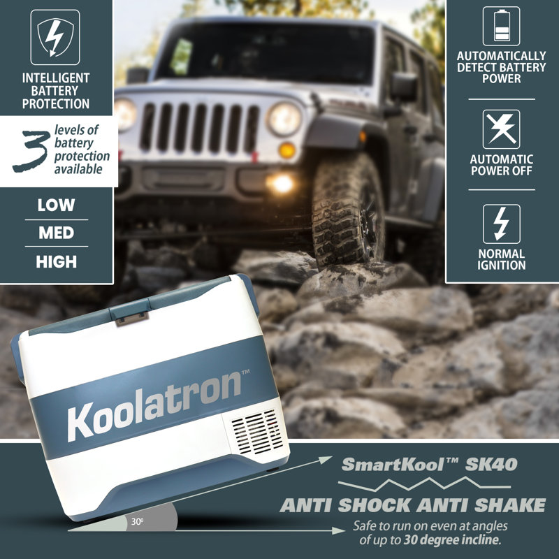Koolatron 12V Portable Freezer/Refrigerator with Bluetooth 42 qt (40L)