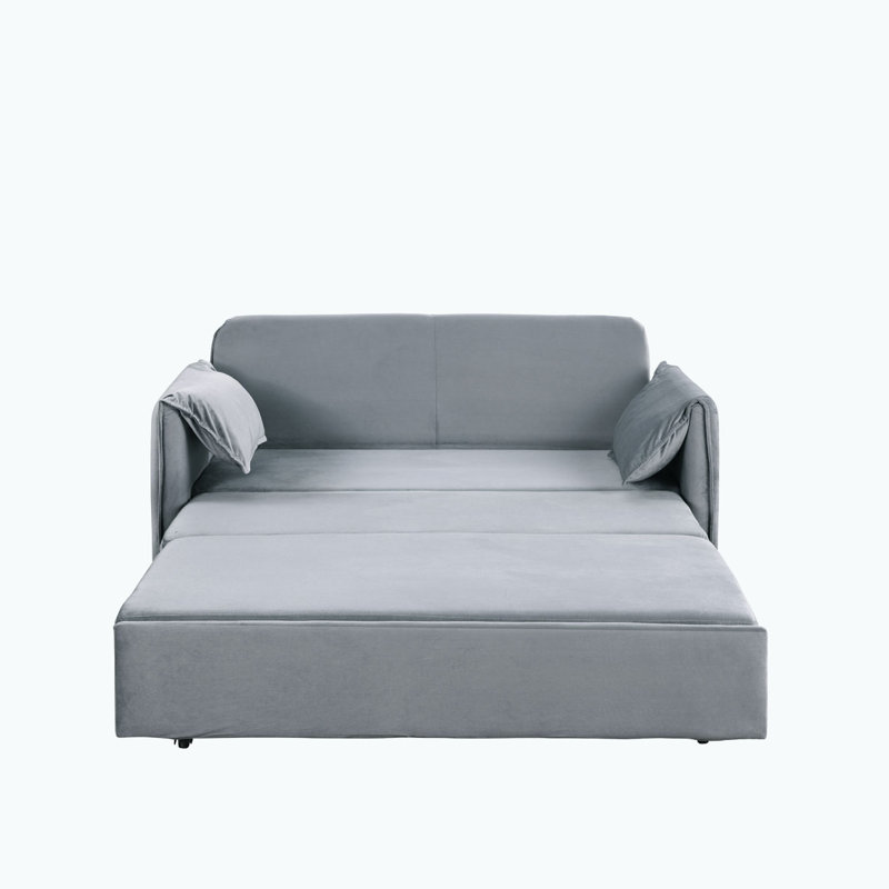 Canapé-lit escamotable, Velours gris velours