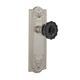 Meadows Plate with Crystal Black Door Knob