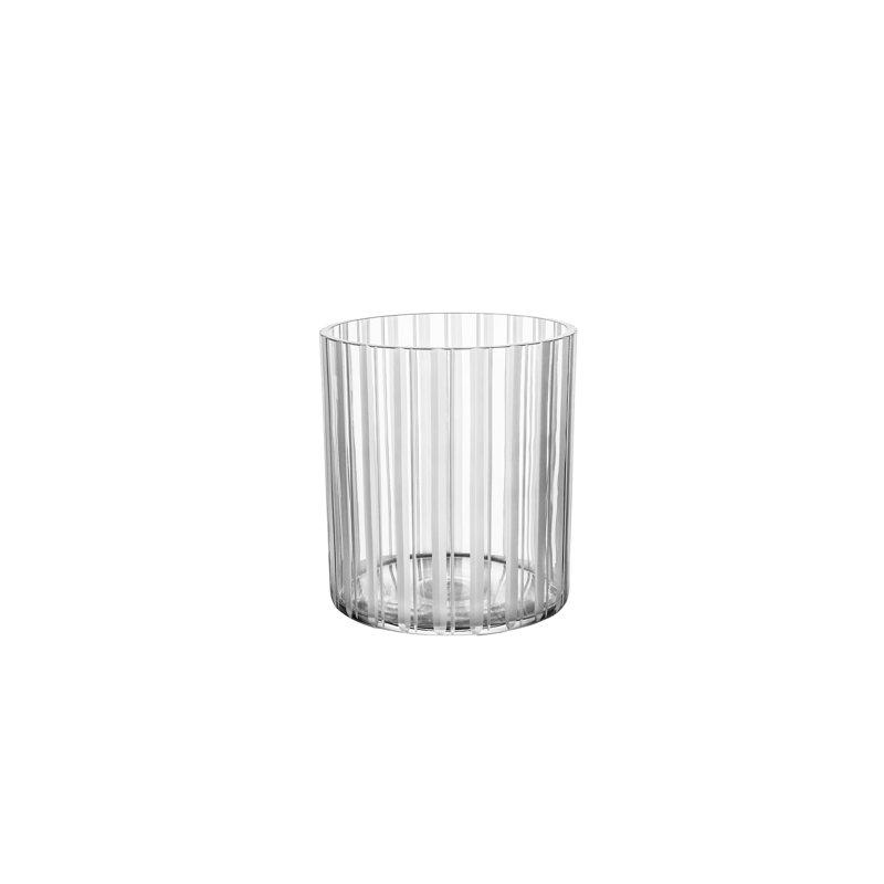 Cut In Number Table Vase, 7.87" H x 7.28" W x 7.28" D