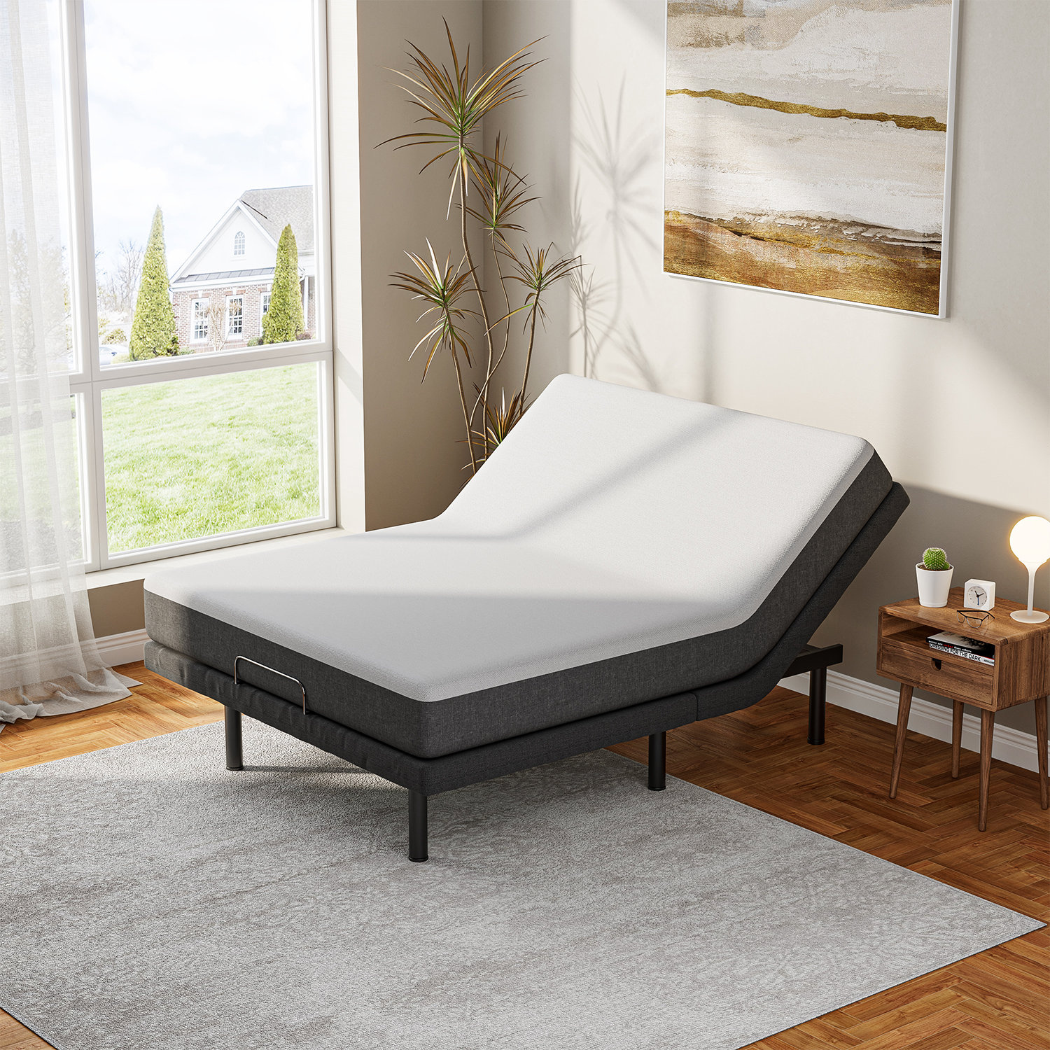Split King Dual King Adjustable Bed Sheets Set - Bamboo Cotton (Hybrid)