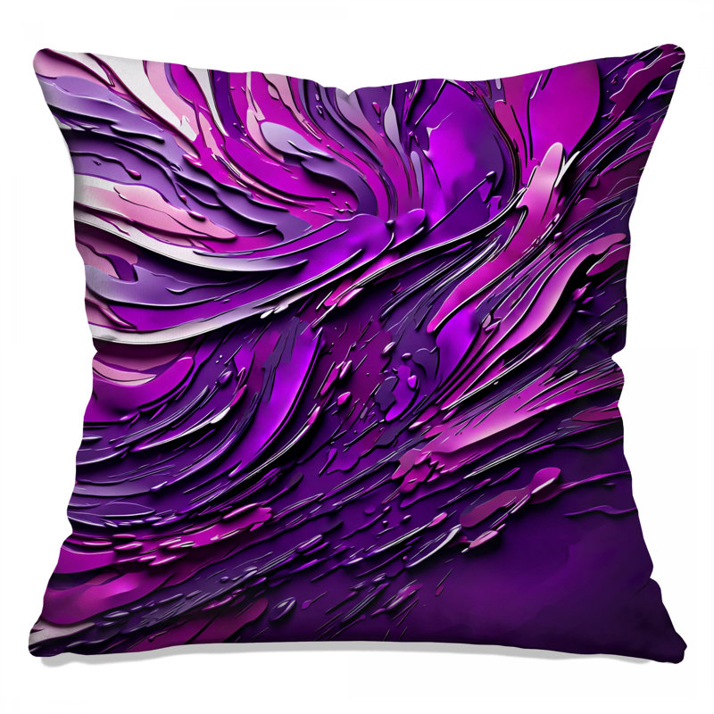 Coussins décoratifs mauves, 18 x 18 pouces