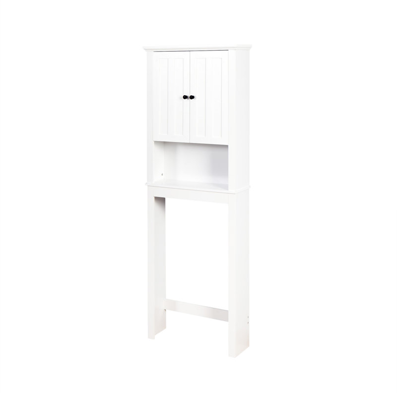 Armoire de rangement pour salle de bain en bois au-dessus de la toilette avec tablette réglable 23,62 po x 7,72 po x 67,32 po